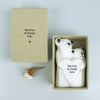 Porcelain Bear- Large Matchbox Gift - I love you beary much- Flipping love,Owl So Proud of You, Dog Always here for you Keepsake Gift Token