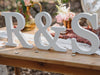 White Personalised Wooden Letters, Wooden Party Signs, Birthday Decorations, Wedding Decorations, Party Table Decorations, Personalised Gift