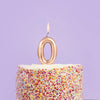 Metallic Gold Number Birthday Candle 0-9 – Single Wax Candle for Cakes, Parties & Celebrations