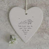 East of India Wobbly Round Hanging Hearts Keepsake Gift