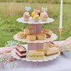 Floral 3 Tier Cake Stand Floral Food Stand, Flowers Cake Stand, Floral Themed Party, Afternoon Tea Decorations, Garden Party Decorations