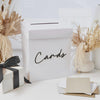Card Box with Black 'Cards' Acrylic 3D Letters post Box, Wedding Cards Box, Wedding Reception Card Box, Wedding Decor, Cards Box