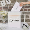 Card Box with Black 'Cards' Acrylic 3D Letters post Box, Wedding Cards Box, Wedding Reception Card Box, Wedding Decor, Cards Box