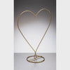 Heart Shaped Metal Ornament Stand - Gold Hanging Display Stand for Glass Ornaments, Suncatchers & Crystal Decorations