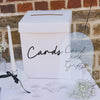 Card Box with Black 'Cards' Acrylic 3D Letters post Box, Wedding Cards Box, Wedding Reception Card Box, Wedding Decor, Cards Box