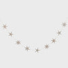 Glitter Star Wooden Garland Glittery Star Decorations, Twinkle Twinkle Little Star, Star Decorations, Birthday Deco, (2 metres)
