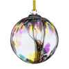 10cm Spirit Ball - Best Sister - Multicoloured Pink, Sister Ornament, Glass Keepsake, Sister, Best Friend