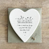 Heart coaster-So much love for you- Friendship keepsake