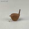 Wooden Wren Bird, East of India Wren Ornament - Dark Wood, Bird lover gift