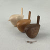 Wooden Wren Bird, East of India Wren Ornament - Dark Wood, Bird lover gift
