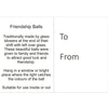 8cm Friendship Ball - Green & Blue, Luxury Hanging Friendship Glass ball Good Luck Gift Mouth Blown Glass