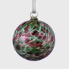 8cm Friendship Ball - Multicoloured ,Green & Purple, Luxury Hanging Friendship Glass ball Good Luck Gift Mouth Blown Glass