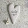 Mini Porcelain Heart Token, Keepsake Birthday Gift, Proud, Amazing, Love, Brave, Hug