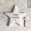 Tiny Porcelain Star Token With Words, Gift Token, Keepsake Gift, Mini Porcelain Star, Thank You Gift, Birthday Gift Friends