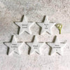 Tiny Porcelain Star Token With Words, Gift Token, Keepsake Gift, Mini Porcelain Star, Thank You Gift, Birthday Gift Friends