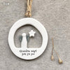 East of India "Just For You" Guardian Angel – Hanging Ceramic Angel – Keepsake Gift- Friendship gift- Birthday gift - For Her - For Him