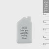 Mini Porcelain House Token With The Words Love You Until, Craft Gift Token, Porcelain Keepsake Gift, Tiny Keepsake Heart