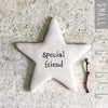 Tiny Porcelain Star Token With Words, Gift Token, Keepsake Gift, Mini Porcelain Star, Thank You Gift, Birthday Gift Friends