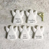Tiny Porcelain Angel Tokens With The Words, Porcelain Keepsake Gift, Tiny Angel, Keepsake Guardian Angel, You are loved