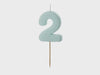 Light Blue Number candles 01,02,03,04,05,06,07,08,09, 1st birthday, 21st, 30th, 40th, 50th, 60th, 70th, 80th, 90th, 100th birthday candles,