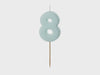 Light Blue Number candles 01,02,03,04,05,06,07,08,09, 1st birthday, 21st, 30th, 40th, 50th, 60th, 70th, 80th, 90th, 100th birthday candles,